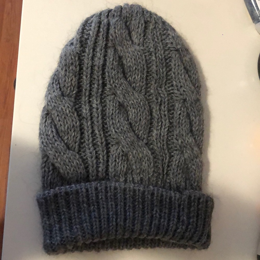 Grey knit hat